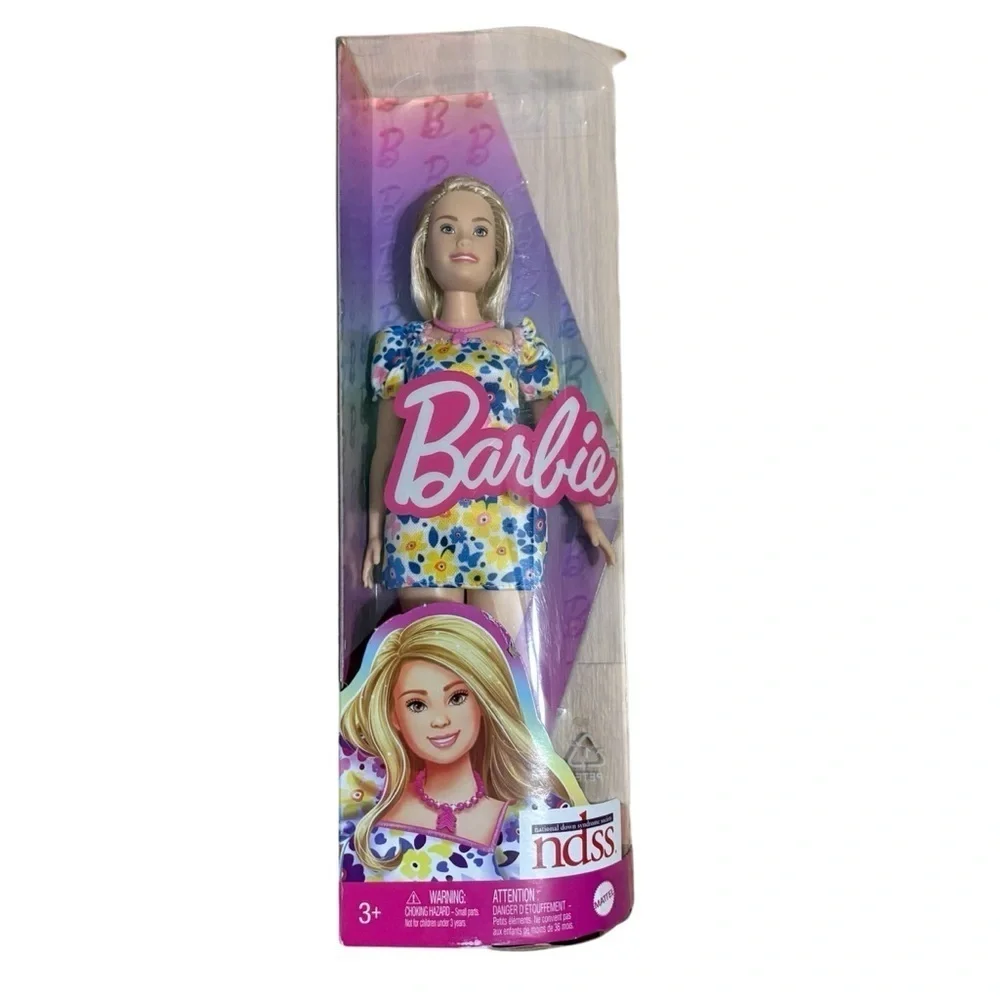 Barbie Fashionistas #208 NDSS Down Syndrome Doll with Floral Dress Shoe Braces